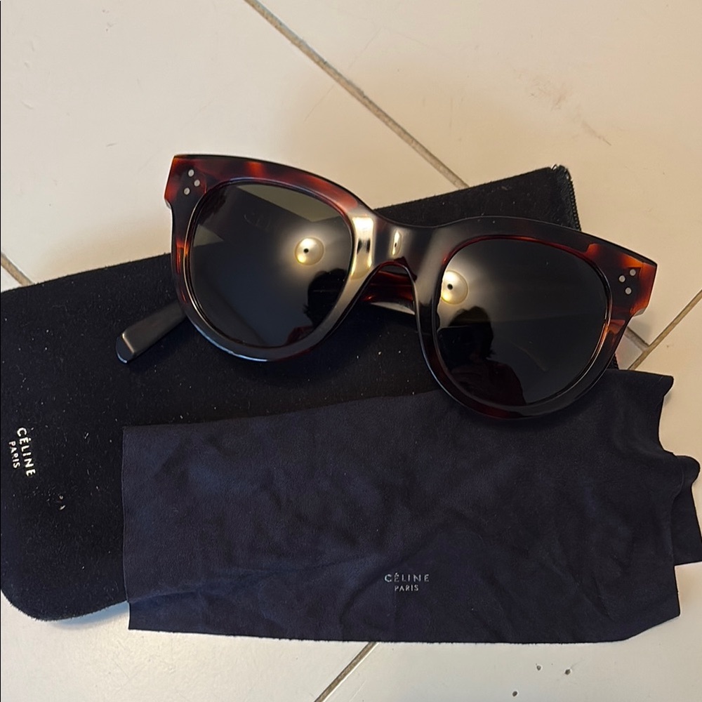 Celine Tortoise Sunglasses